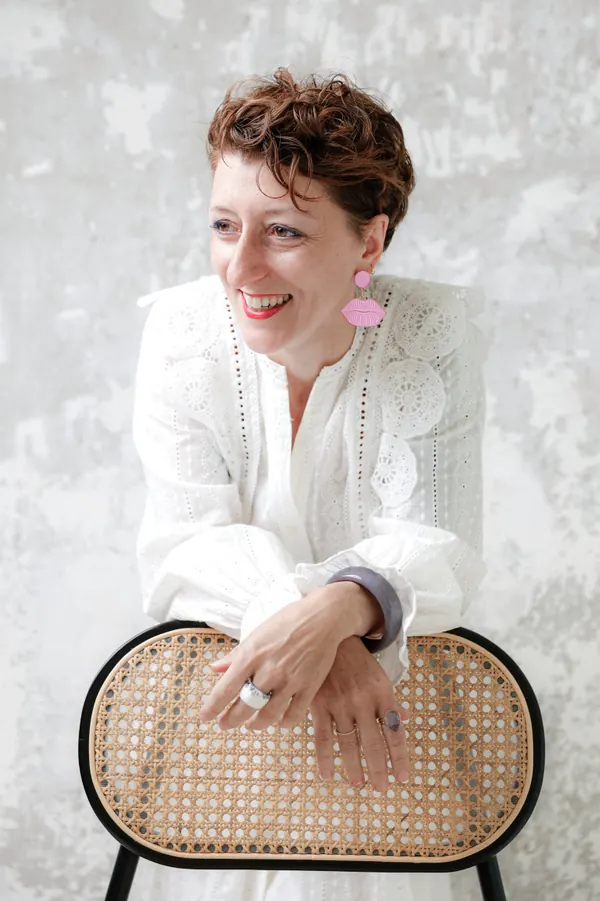 Dorothy Seguy, laughing